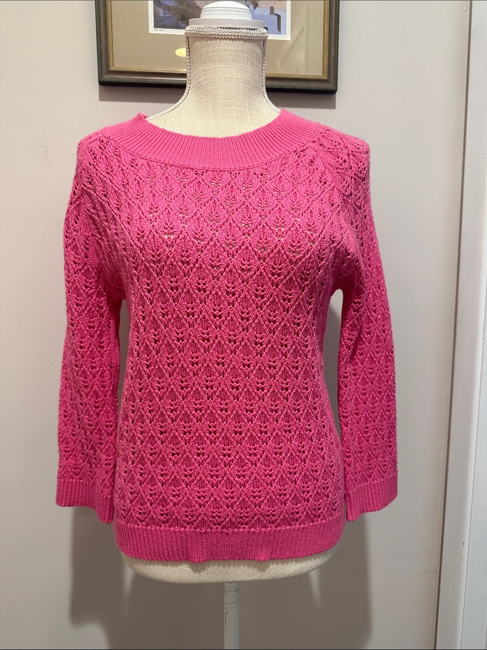 NWT Funsport pointelle sweater